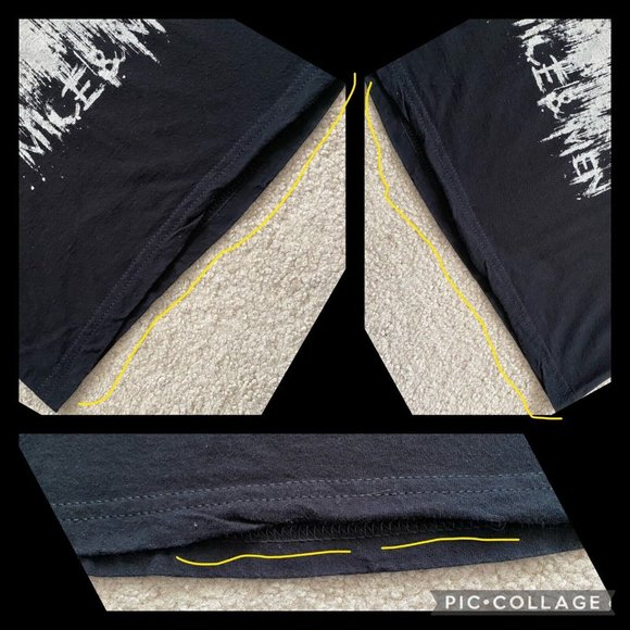 Of Mice & Men M Black Gray Logo Band Graphic Band Tee T-Shirt Metalcore Music - Picture 5 of 12